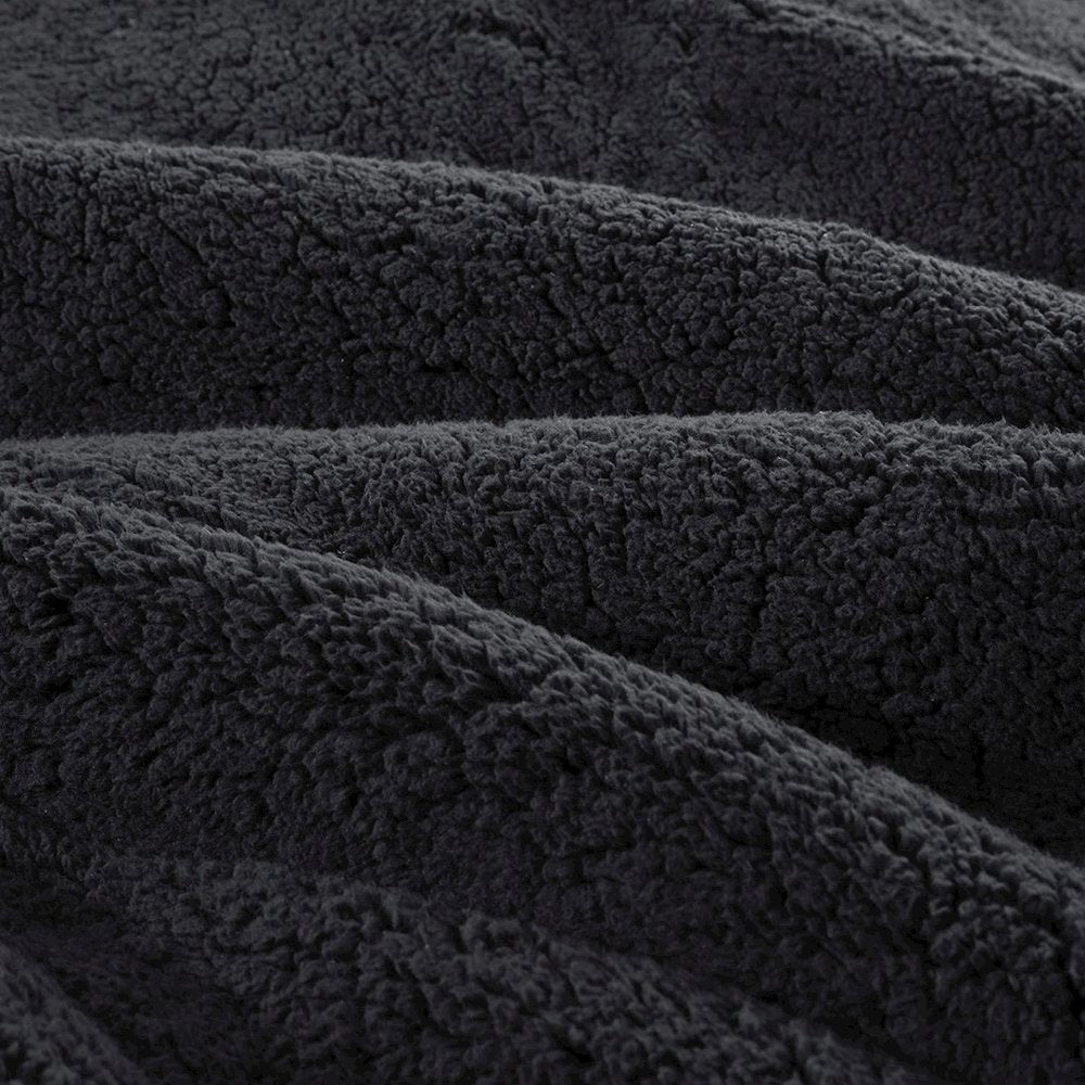 Crushed Velvet Sherpa Reversible Comforter Set