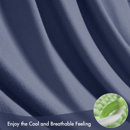 Bamboo Cotton Rayon from Bamboo Cotton Blanket, Navy color