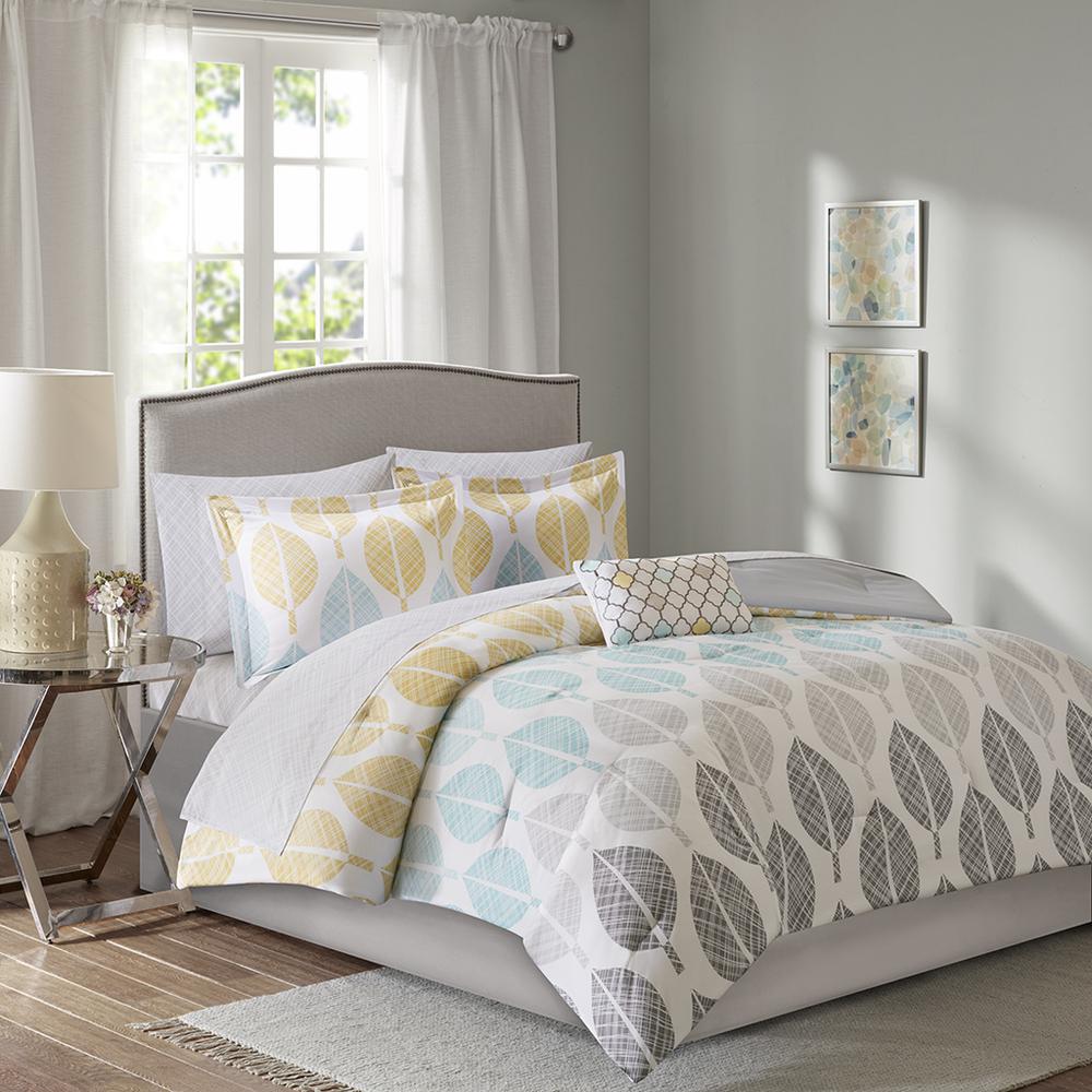 9 Piece Comforter Set with Cotton Bed Sheets