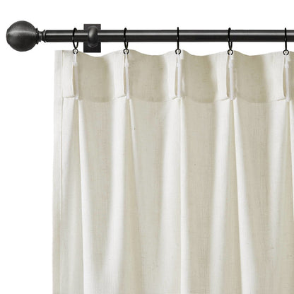 Emery 300gsm poly linen with 7 pinch pleat per pc