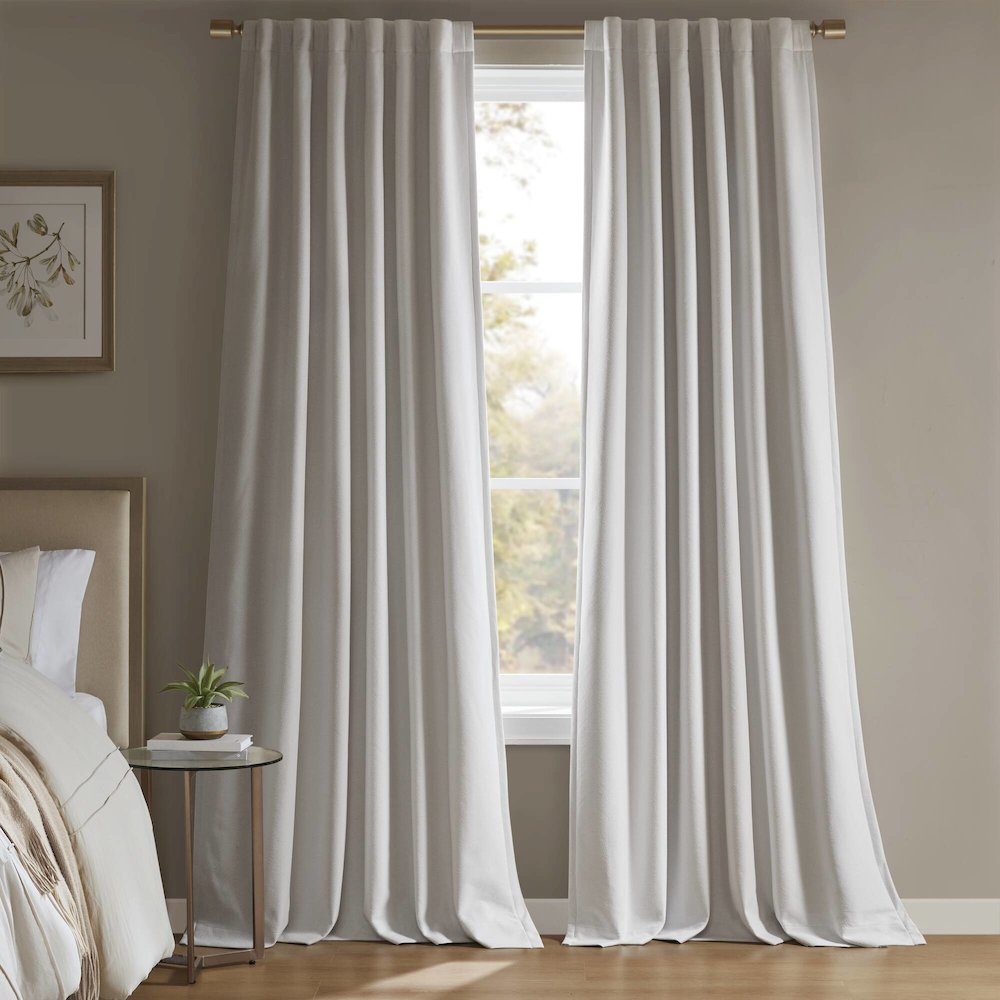 Karien Sound blocking/Total blackout curtain panel pair