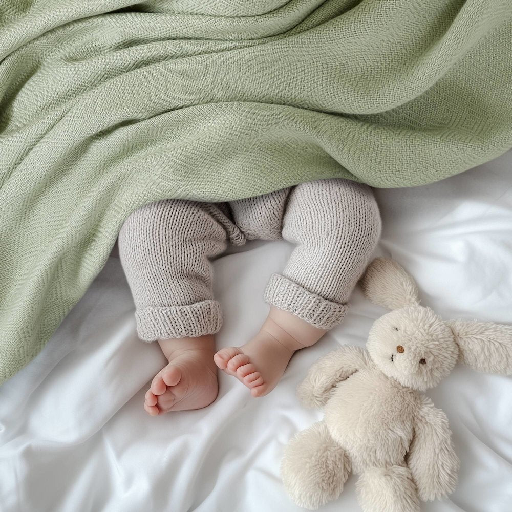 Bamboo Cotton Rayon from Bamboo Cotton Blanket, Sage Green color