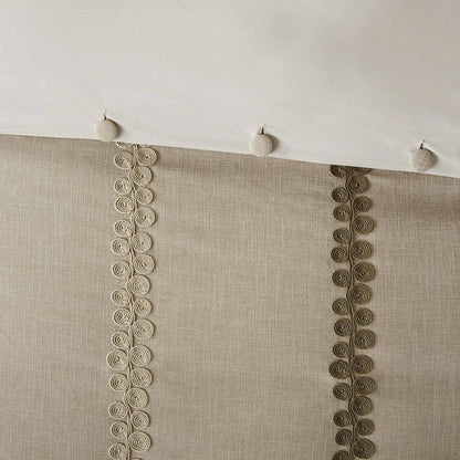 Chateau Comforter Set, Linen color