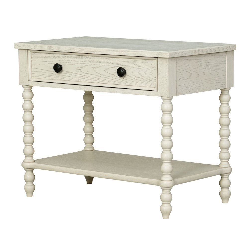 Beckett Large Nightstand, Antique Cream color