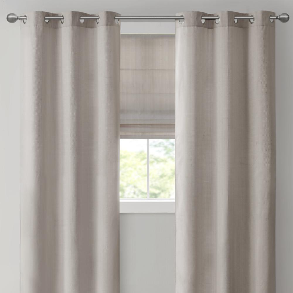 Basketweave Room Darkening Cordless Roman Shade