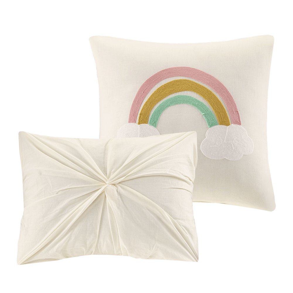 Cotton Jacquard Pom Pom Comforter Set