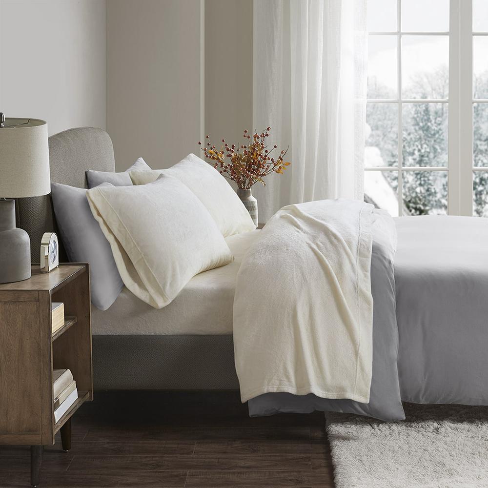 100% Polyester Knitted Plush Sheet Set,BL20-0447