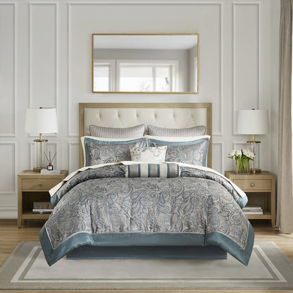12 Piece Comforter Set with Cotton Bed Sheets
