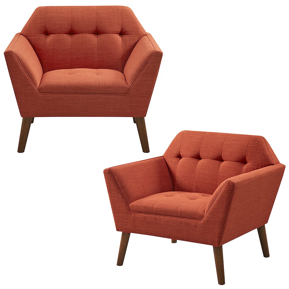 Newport Lounge Chair Set of 2 in Spice