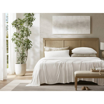 Stretch Jersey Sheet Set, White color