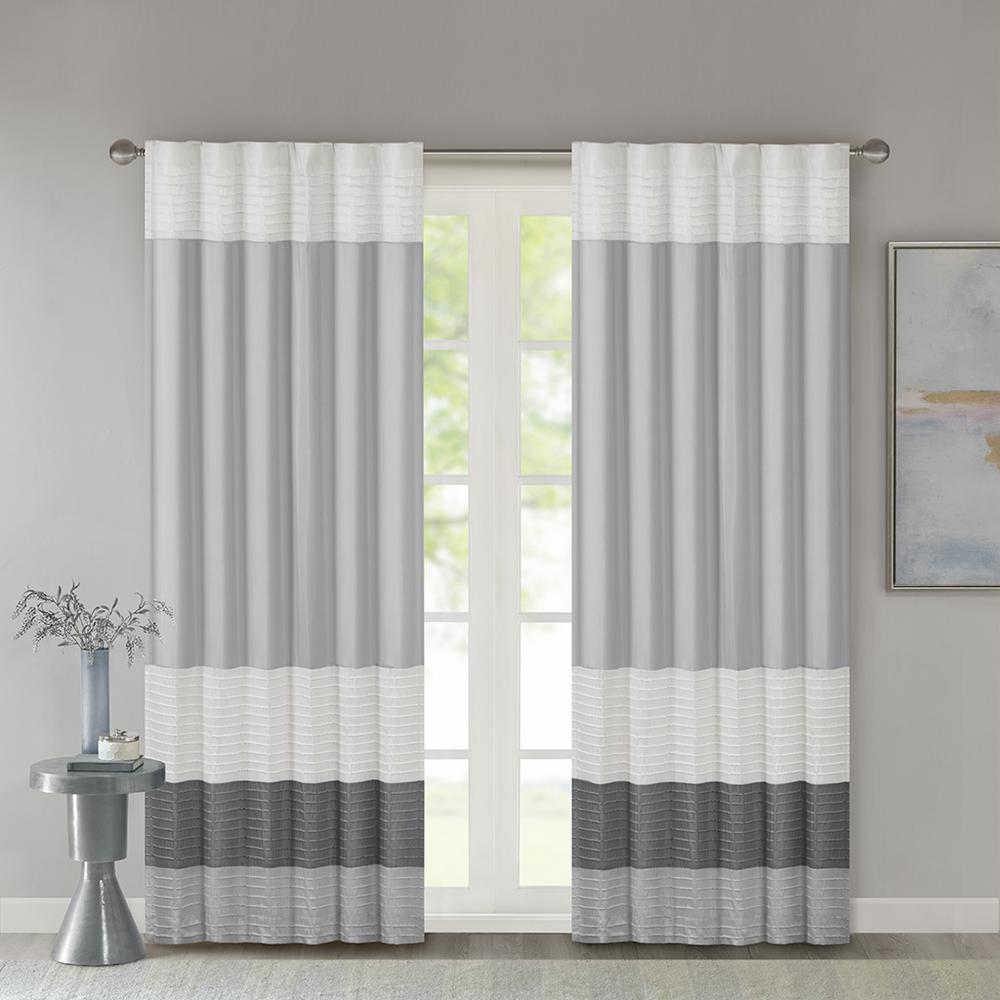 Polyoni Pintuck Curtain Panel