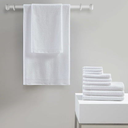 Big Bundle 100% Cotton Quick Dry 12 Piece Bath Towel Set