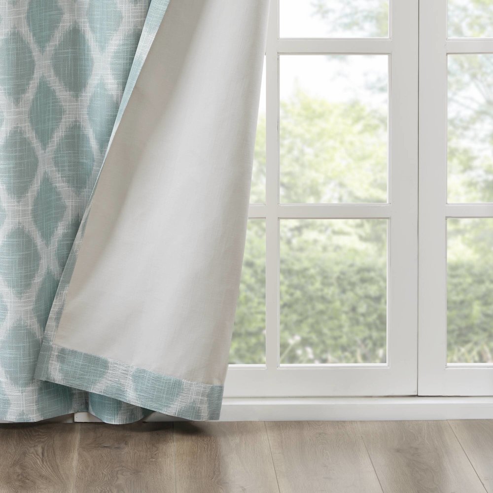 Blakesly Printed Ikat Blackout Curtain Panel