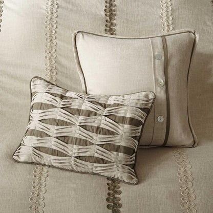 Chateau Comforter Set, Linen color
