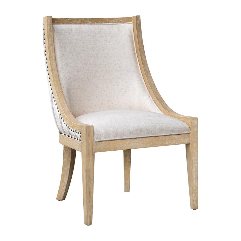 Upholstered Dining Chair with Nailhead Trim
