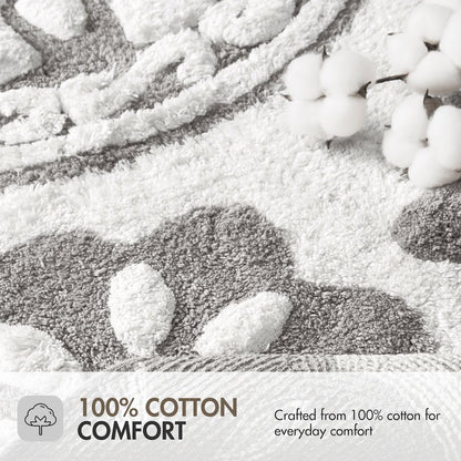 Casablanca Medallion Cotton Tufted Bath Rug