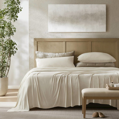 Stretch Jersey Sheet Set, Ivory color