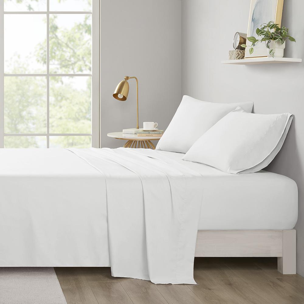 Microfiber All Season Soft Touch Sheet Set, White color