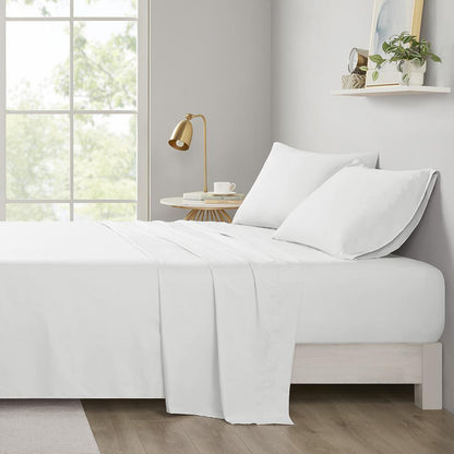 Microfiber All Season Soft Touch Sheet Set, White color