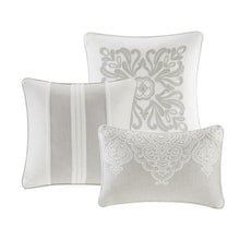 Natural Chain Stitch Embroidery 8pcs Comforter Set, Belen Kox