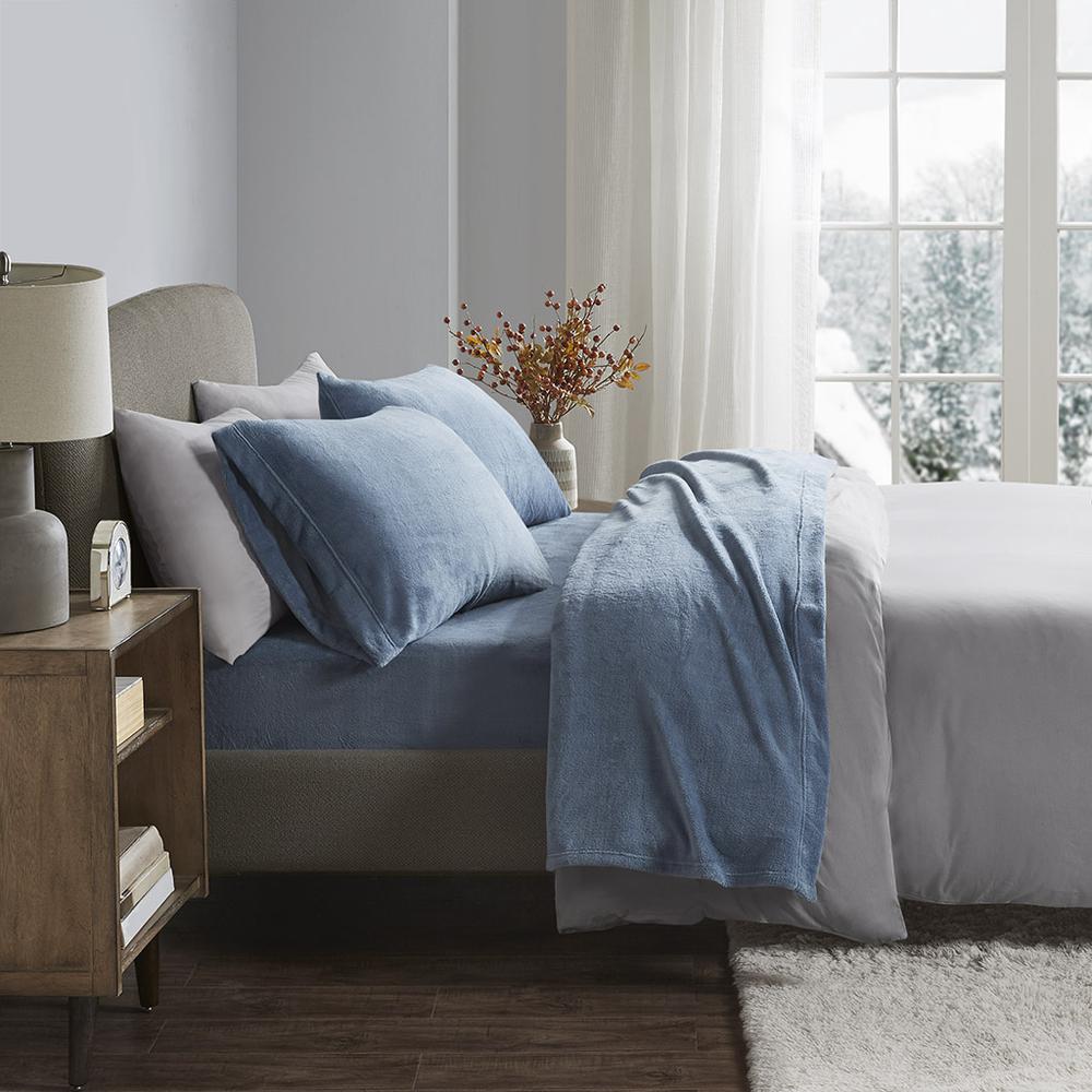 100% Polyester Knitted Plush Sheet Set,BL20-0455