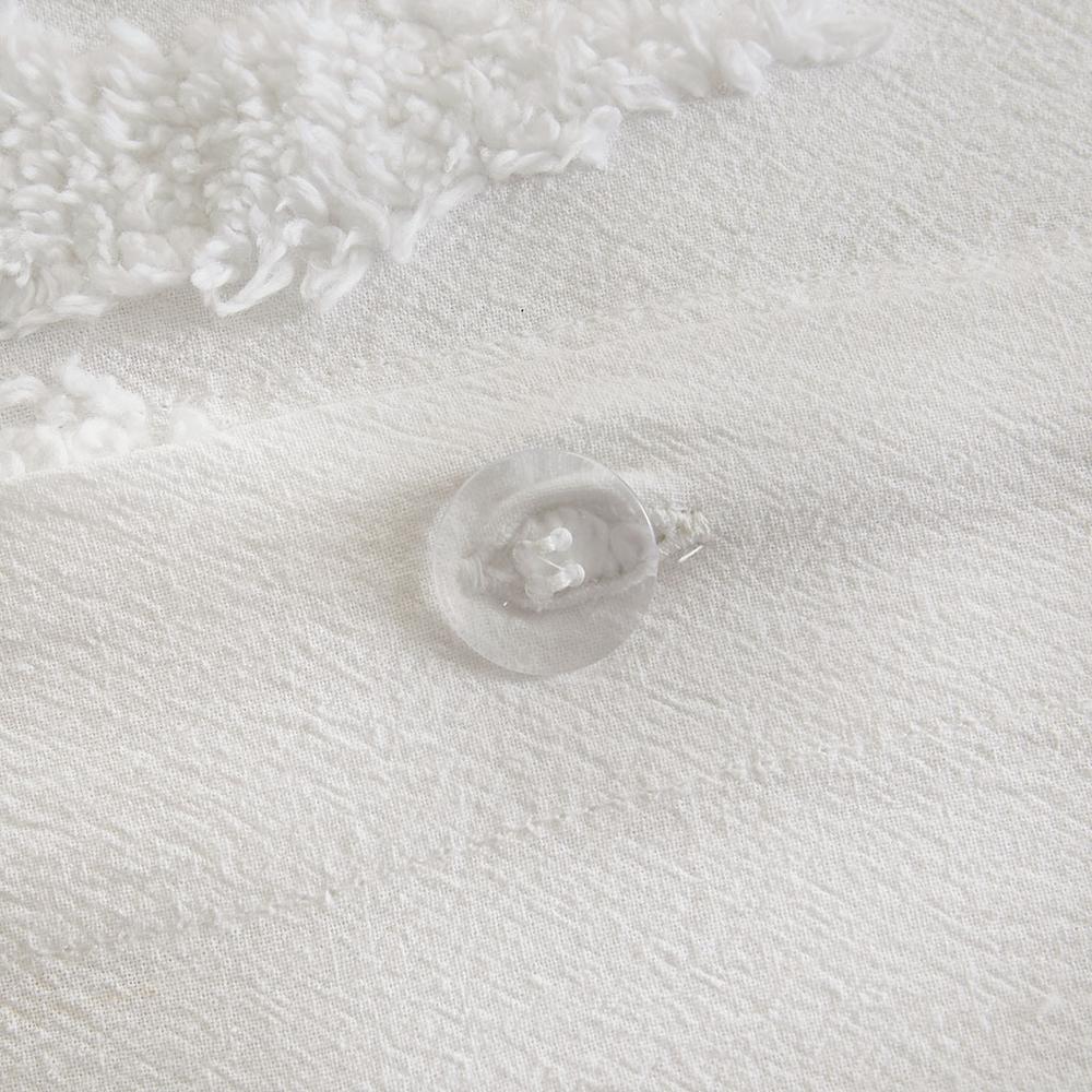 Coastal Palm Chenille 3-Piece Duvet Cover Set, Belen Kox