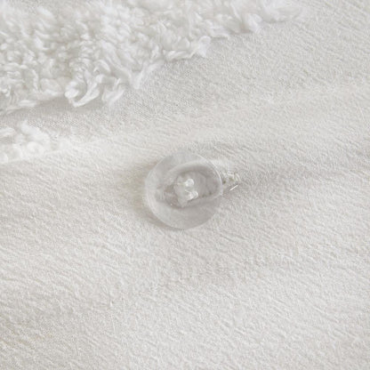 Coastal Palm Chenille 3-Piece Duvet Cover Set, Belen Kox