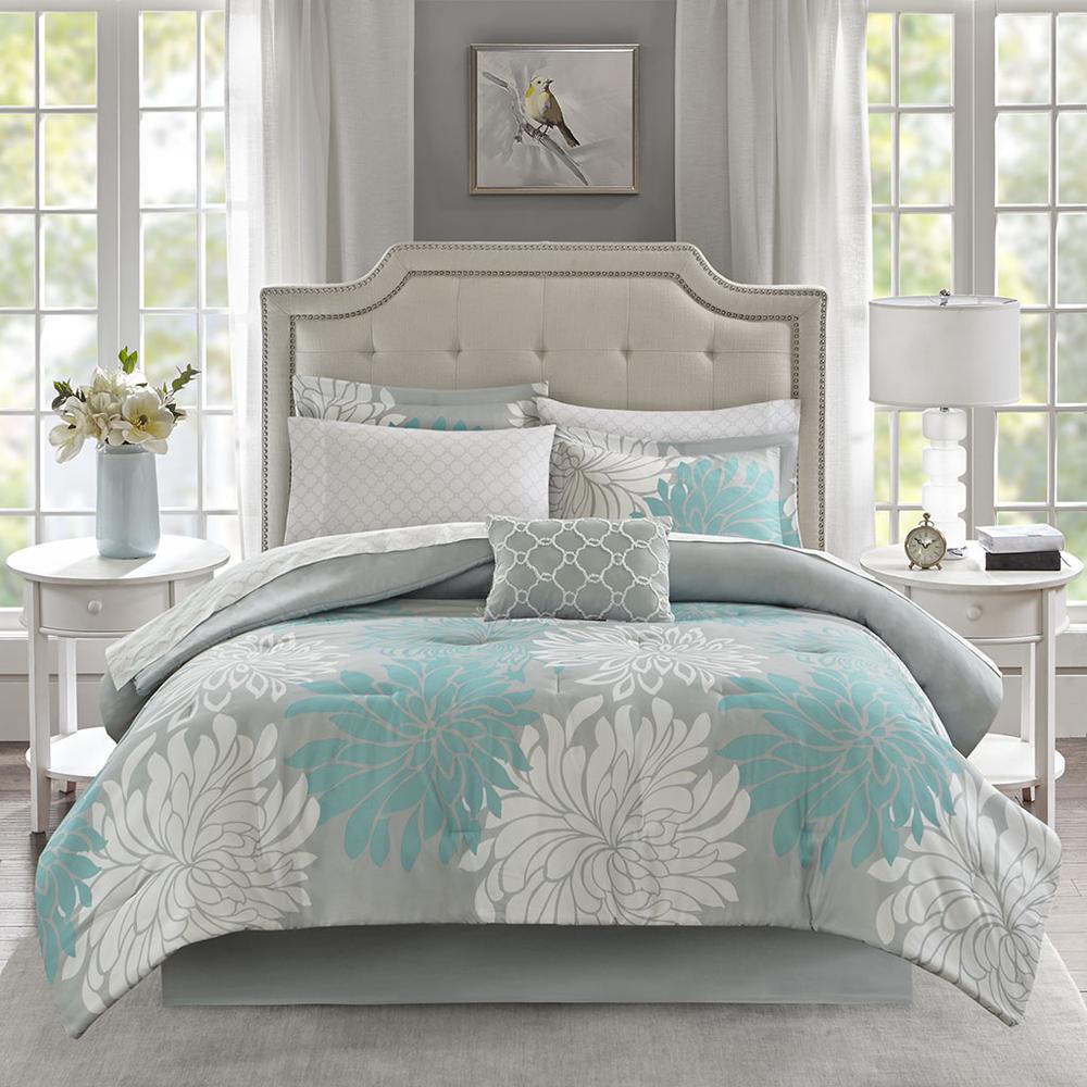 9 Piece Comforter Set with Cotton Bed Sheets