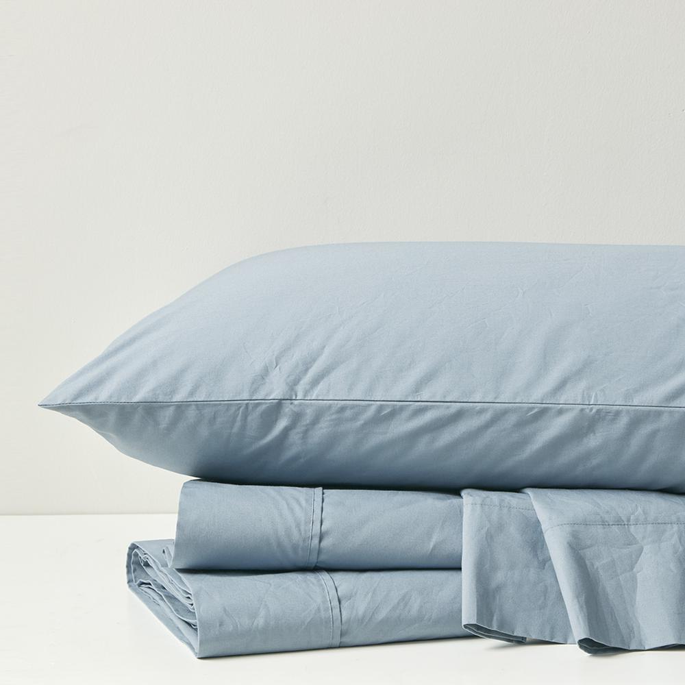 200 Thread Count Relaxed Cotton Percale Sheet Set