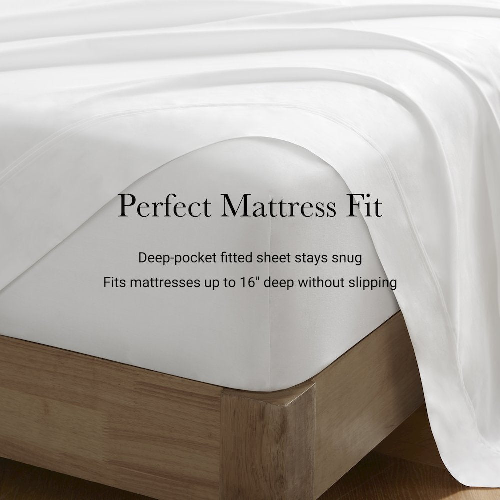 Sateen Sheet Set, White color