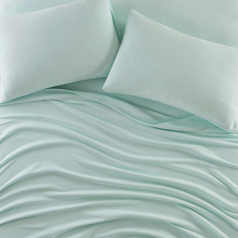Micro Fleece Sheet Set in Aqua