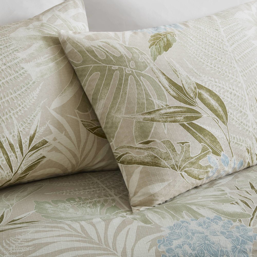 Kiawah Island 6 Piece Oversized Cotton Comforter Set with Throw Pillow