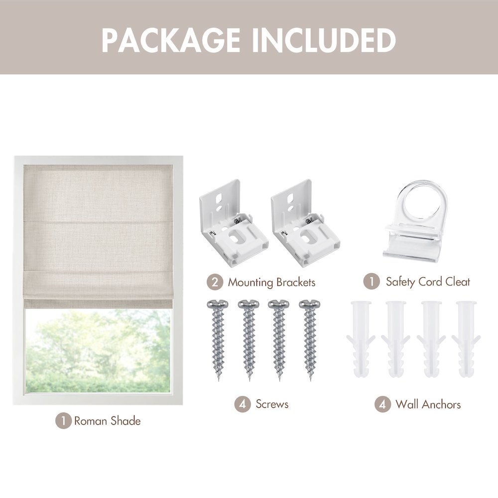 Mira Cordless Roman Shade
