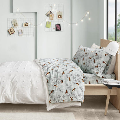 Cotton Flannel Printed Sheet Set