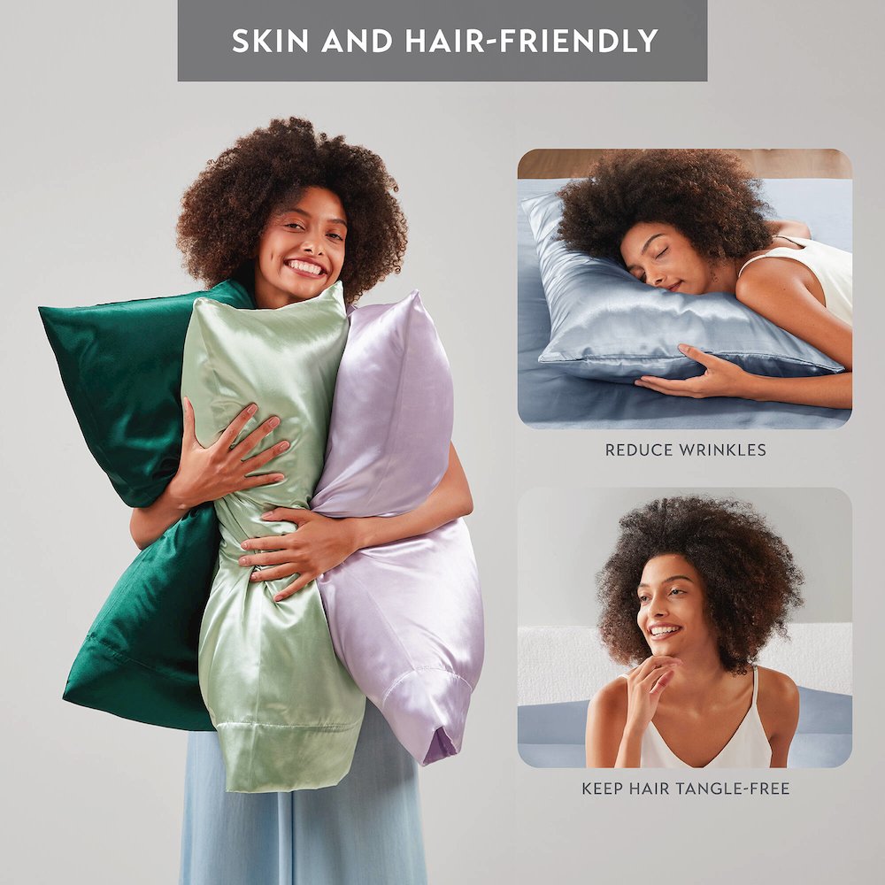 Satin Luxury Sheet Set in Blue