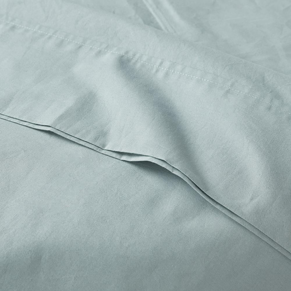 200 Thread Count Relaxed Cotton Percale Sheet Set
