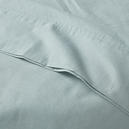 200 Thread Count Relaxed Cotton Percale Sheet Set