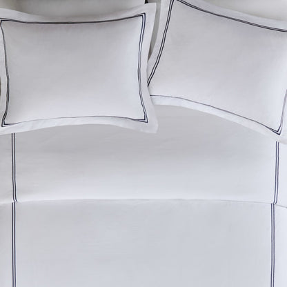 100% Cotton Sateen Embroidered Duvet Cover Set