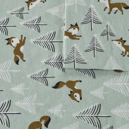 Cotton Flannel Printed Sheet Set