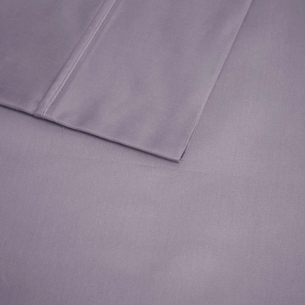 600 Thread Count Cooling Cotton Blend 4 PC Sheet Set, Purple color
