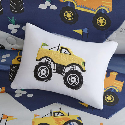 Mi Zone Kids Nash Monster Truck Comforter Set, Belen Kox
