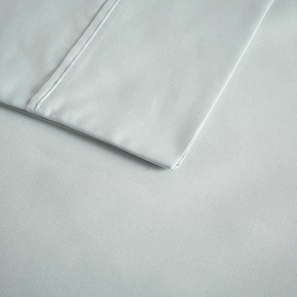 600 Thread Count Cooling Cotton Blend 4 PC Sheet Set, Seafoam color