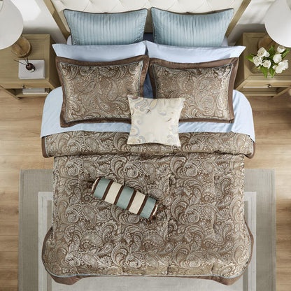 12 Piece Comforter Set with Cotton Bed Sheets