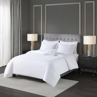 100% Cotton Sateen Embroidered Duvet Cover Set