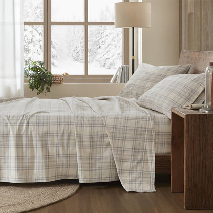 Flannel 100% Cotton Flannel Printed Sheet Set, Andrews color