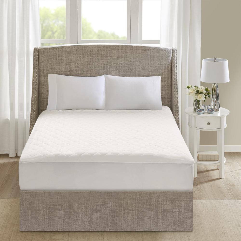Cotton Deep Pocket Heated Mattress Pad-20 Heat Settings