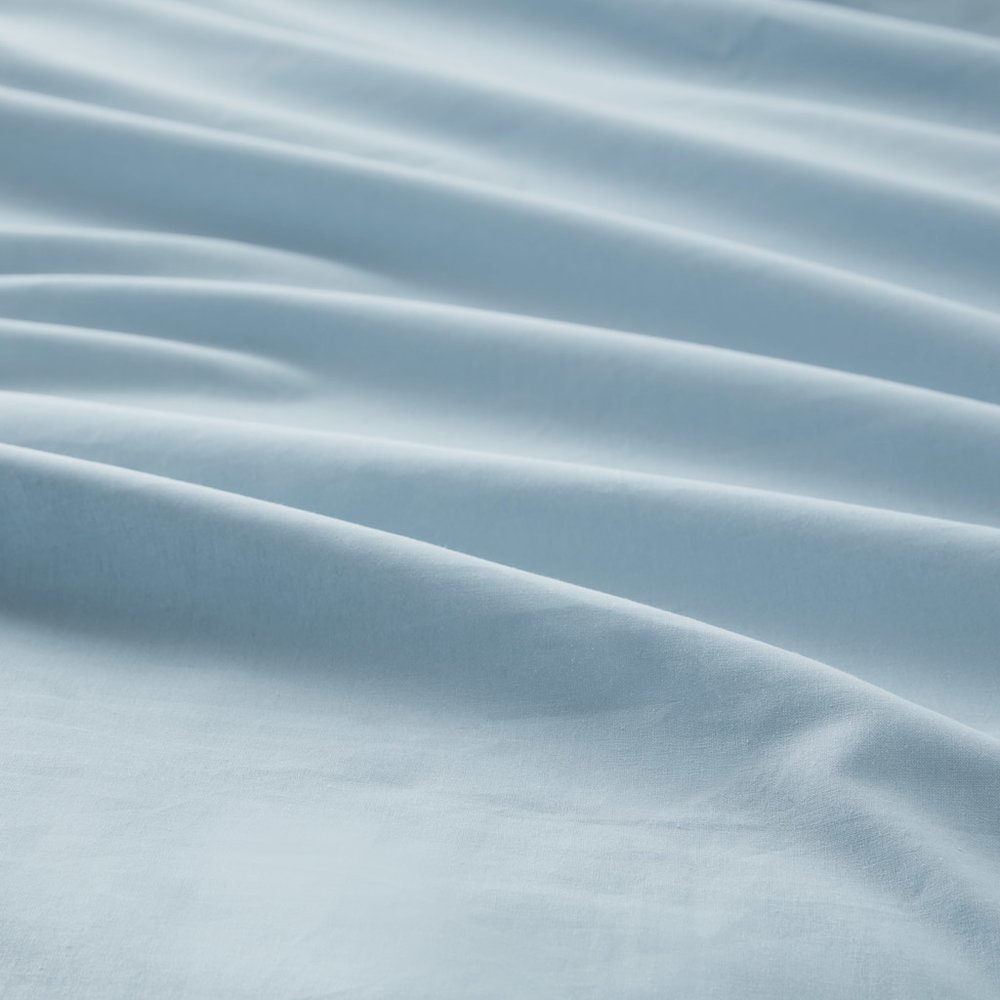 Cotton 144TC 100% Cotton Solid Sheet Set, Light Blue color