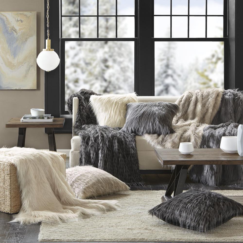 Faux Fur Square Pillow