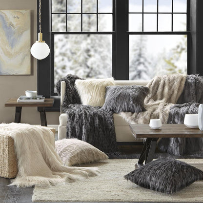 Faux Fur Square Pillow