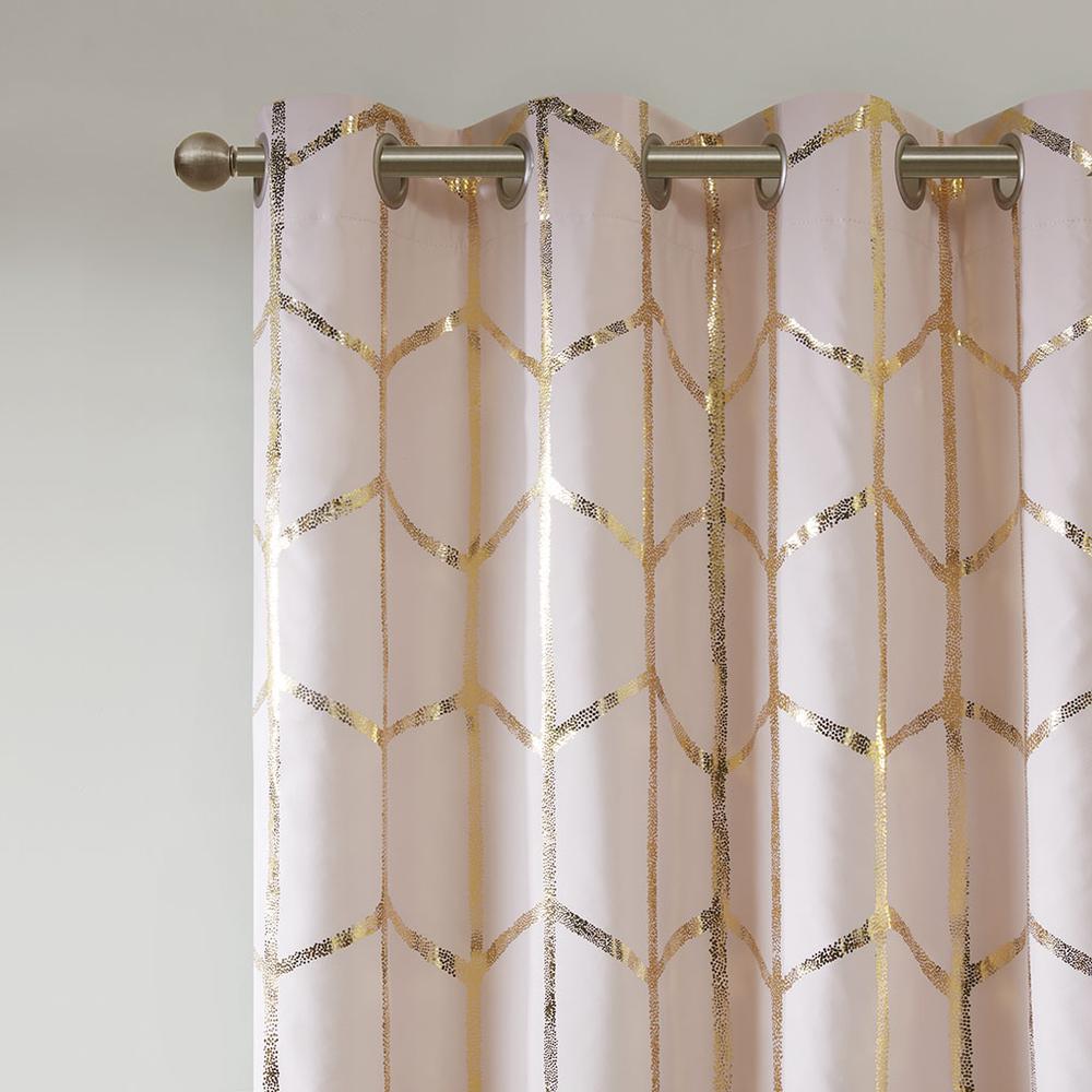 Enchanted Metallic Print Total Blackout Curtain Panel, Belen Kox